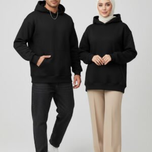 Black Thermal Hoodie OverSize